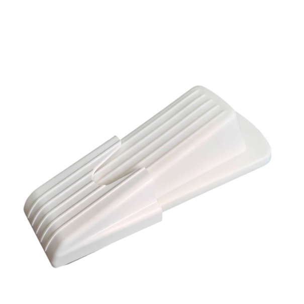 Zgura de siguranță din silicon pentru uși 12,4 x 12,4 x 3,5 cm Piesa de prindere antiderapantă pentru uși Zgura pentru podea Asigurarea ușilor acasă alb