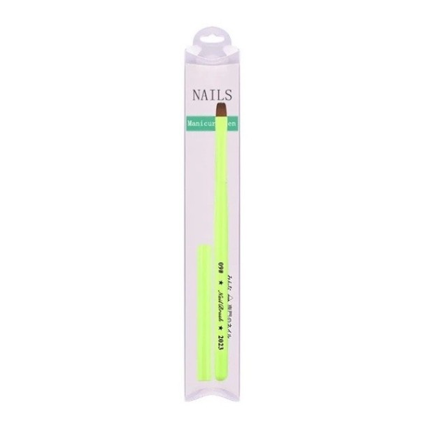 Zielony kosmetyczny pędzelek NailBrush 2023 9 mm do malowania paznokci - delikatne i eleganckie rysunki do użytku profesjonalnego i domowego 1