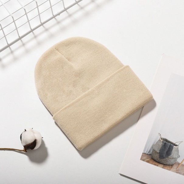 Zimní čepice beanie béžova