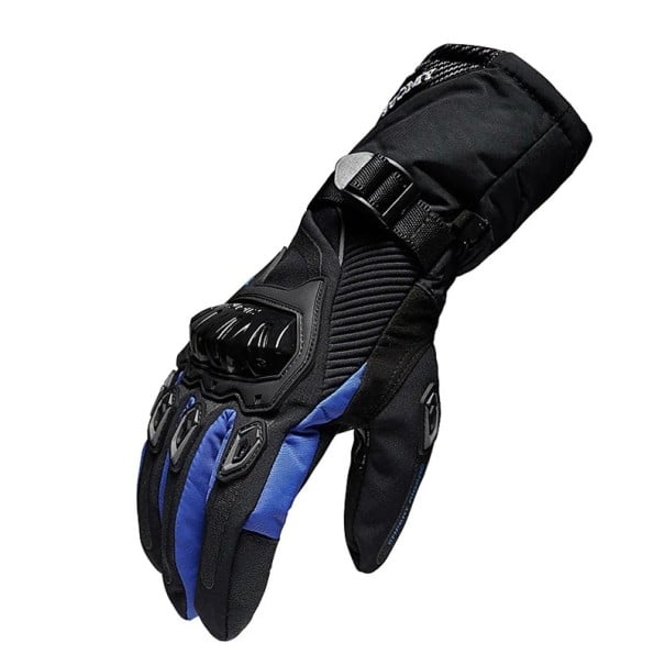 Zimní motocyklové rukavice SUOMY pánské teplé nepromokavé větruodolné rukavice s dotykovou funkcí Motorkářské rukavice 100% polyester modrá M