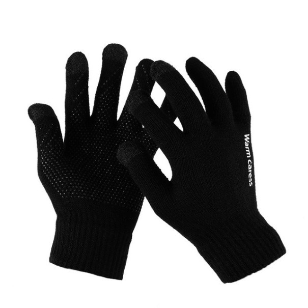Zimní rukavice dotykové černá