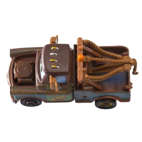 Zliatinové autíčko 1:55 Disney Pixar Autá 3 Burák Tow Mater Kovový model pre deti Detailná zmenšenina Zberateľská hračka Vozidlo z filmu 1