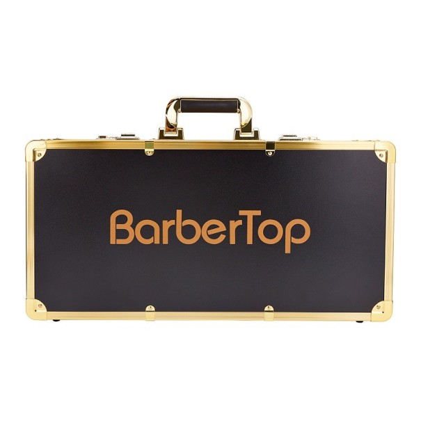 Złota aluminiowa walizka fryzjerska Narzędzie do stylizacji podróżnej Walizka dla fryzjerów Wodoodporna walizka z zamkiem szyfrowym 56 x 33 x 11 cm 1