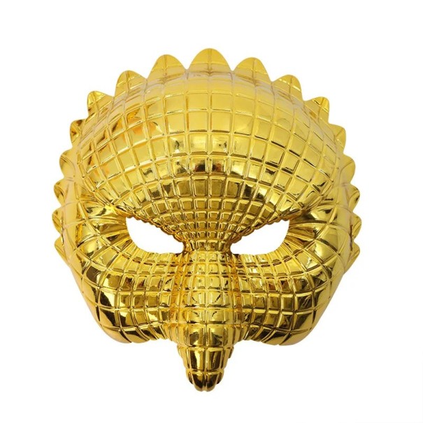 Złota zwierzęca plastikowa maska na twarz z regulowanymi gumkami Kostium Halloween Cosplay dodatek na bal maskowy 1