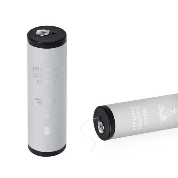 Značkovacia elastická niť na obočie 20 m Predfarbená meracia niť v plastovom puzdre pre presné vyznačenie tvaru obočia biela