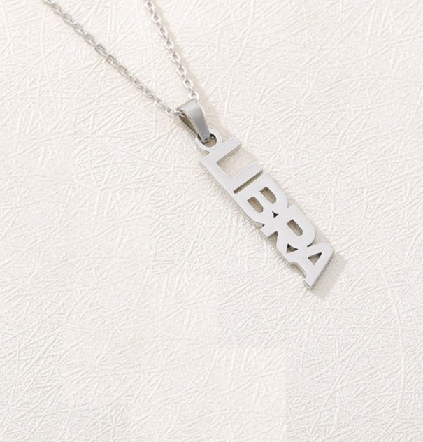 Zodiac-halsband för kvinnor silver 7
