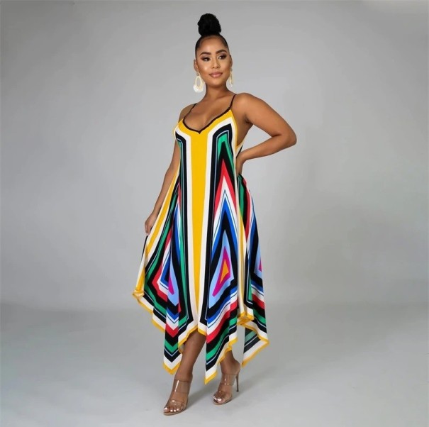 Zomer maxi-jurk voor dames P746