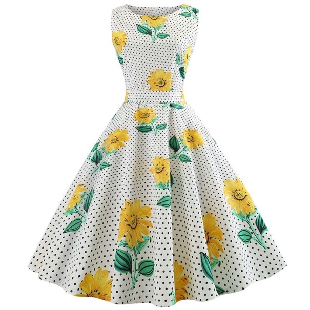 Zomerjurk met wijde rok L 12
