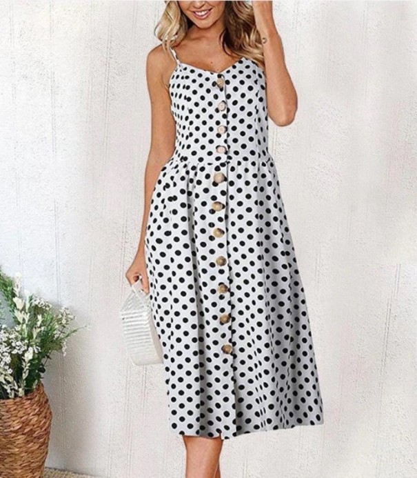 Zomerjurk voor dames met bandjes XL 6