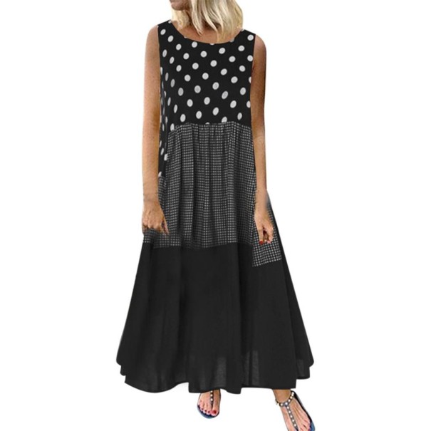 Zomerjurken in grote maten zwart 3XL