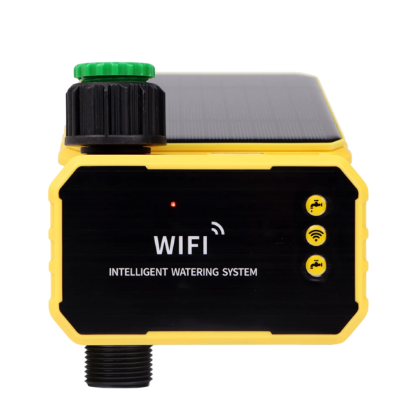 Zonne-automatische irrigatietimer met LCD-scherm, USB C-opladen, WiFi-besturing via de Smart Life-app voor de tuin 1