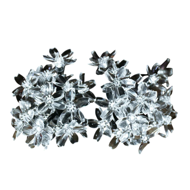 Zonne-lichtslinger 5 m 20 LED Kersenbloesems Waterdichte buitendecoratie voor bruiloften tuinen feesten kerstversiering in verschillende kleuren koud wit