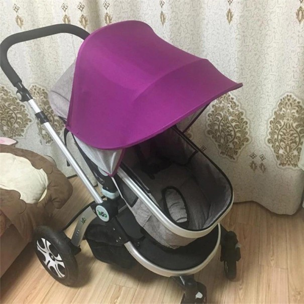 Zonnescherm voor kinderwagen paars