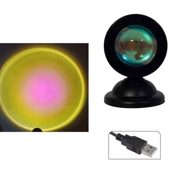 Zonsondergangprojector geel