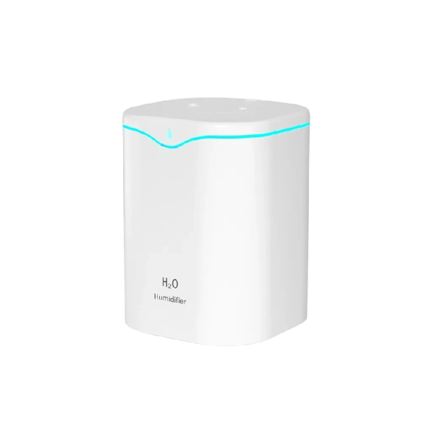 Zvlhčovač vzduchu 2000 ml s dvojitým rozprašovačem USB napájení a tichý chod Bílý Do kanceláře i ložnice Aromaterapeutický difuzér 1