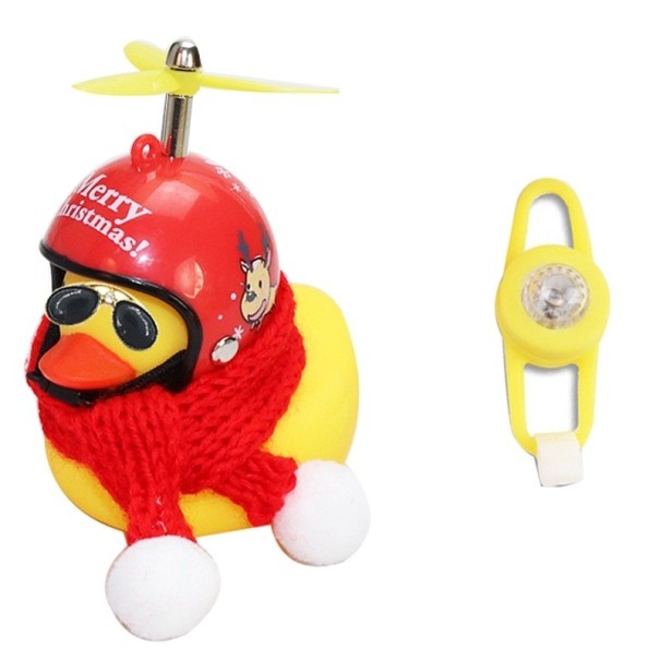 Zvonček na bicykel vianočná kačica s vrtuľou 1