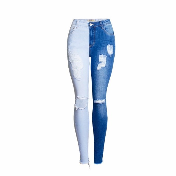 Zweifarbige Damenjeans S