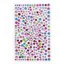 1 Blatt selbstklebender Strasssteine für das Gesicht Schmuck 3 4 5 mm Mix für Hochzeits- und Abend-Make-up Festivals Karnevals Bälle 5