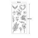 1 kpl tatuointipaperia Hienovaraisia kukka-aiheita 19 x 9,6 cm Tilapäinen tatuointi Perhosia ja kukkia Romanttinen muotoilu Eleganssia ja herkkyyttä 2