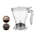 1 ks překapávač na kávu s filtrem 580 ml 16 x 10 cm PC materiál transparentní ruční příprava kávy pour over 2