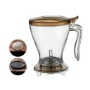 1 ks překapávač na kávu s filtrem 580 ml 16 x 10 cm PC materiál transparentní ruční příprava kávy pour over 3