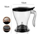 1 ks překapávač na kávu s filtrem 580 ml 16 x 10 cm PC materiál transparentní ruční příprava kávy pour over 4