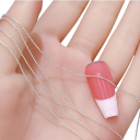 1 m 3D gyöngyök a körmökhez mini kövek 0,8 mm Fém golyók láncban Dekorációk körmökhöz, fogakhoz, üveghez, telefonhoz, füzethez, házhoz stb. 6