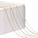 1 m 3D helmiä kynsille mini kivet 0,8 mm Metallipalloja ketjussa Koristeet kynsille, hampaille, lasille, puhelimelle, viholle, talolle jne. 1