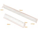 1 paio di ponte per chitarra 7,5 x 0,3 cm e capotasto 4,3 x 0,5 cm in osso bovino YMH Colore bianco o non sbiancato Set di ricambio per chitarra acustica 3