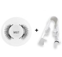 1 Pair Magnetic 3D False Eyelashes with Applicator Natural Effect Reusable Waterproof Lashes Easy Application Makeup Set 1