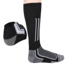 1 paire de chaussettes de ski d'hiver en coton Taille 33–45 Chaussettes de sport hautes renforcées et chaudes pour hommes, femmes et enfants Chaussettes de randonnée 2