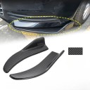 1 pár 44 x 7 cm Fekete ABS spoilerek elülső lökhárítóhoz Univerzális ütközésgátló lécek BMW Mercedes Toyota Audi számára szerelési csavarokkal 2