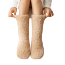 1 par de calcetines térmicos de cachemira tejidos EU 35–42 calcetines suaves y cálidos de invierno material cómodo y cálido calcetines agradables para el clima frío 3