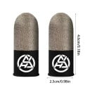 1 par de capas de dedos para jogos para telemóvel 4,6 x 2,5 cm Luvas tácticas para jogos móveis PUBG Capas sensíveis antiderrapantes Resistentes 2