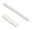 1 par Guitar Bridge 7,2 x 0,3 cm og nul fret 4,3 x 0,6 cm lavet af okseknoer Farve hvid eller ubleget Reserve sæt til akustisk guitar 3
