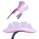 1 pár silikónová podložka na zdvíhanie rias 5,5 x 1,5 cm Lesklý mäkký aplikátor Butterfly pre lash lifting opakovane použiteľná 3