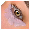 1 pár silikónová podložka na zdvíhanie rias 5,5 x 1,5 cm Lesklý mäkký aplikátor Butterfly pre lash lifting opakovane použiteľná 2