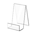 1 pc Modern Acrylic Book Stand 10 x 9 x 7.5 cm Transparent Holder for Books, Tablets, Sheet Music, Magazines and Artwork Decorative Stand 1
