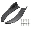 1 pereche 44 x 7 cm Spoilere negre din ABS pentru bara de protecție față Bare universale anti-coliziune pentru BMW Mercedes Toyota Audi cu șuruburi 1