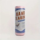 1 rulle återanvändbara rengöringsdukar för kök och bil absorberande non-woven tyg dammfri trasa rosa/grå 4