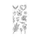 1 stk. tatoveringspapir. Delikate blomstermotiver 19 x 9,6 cm. Midlertidig tatovering. Sommerfugle og blomster. Romantisk design. Elegance 1