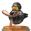 1 Stück Magnetclip für Auto-Lüftung Aromatherapie Ente mit schwarzen Brillen und Propeller Niedliche Cartoonfigur Innendekoration 3