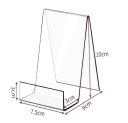 1 stuk Moderne acryl boekensteun 10 x 9 x 7,5 cm Transparante boekenhouder voor boeken, tablets, notities, tijdschriften en kunstwerken Decoratieve standaard 3