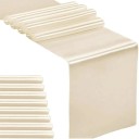 10 bucăți alergătoare din satin pentru masă 30,5x273 cm Decorațiuni din mătase pentru nunți, petreceri de aniversare, banchete, decor elegant pentru mese 7
