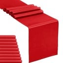 10 bucăți alergătoare din satin pentru masă 30,5x273 cm Decorațiuni din mătase pentru nunți, petreceri de aniversare, banchete, decor 1