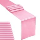 10 bucăți alergătoare din satin pentru masă 30,5x273 cm Decorațiuni din mătase pentru nunți, petreceri de aniversare, banchete, decor 3