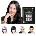 10 bucăți Dexe Fast Șampon Colorant pentru Păr 25 ml Șampon Natural pentru Păr Negru în 5 Minute, Culoare Pe Bază de Plante pentru Negru, Aplicare 3