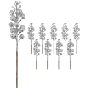 10 bucăți Flori artificiale strălucitoare cu boabe 15 cm Decorațiuni de Crăciun cu fructe lucioase Ornamente de iarnă pentru masă, coroană 6
