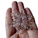 10 bucăți fulgi de zăpadă 5,3 cm Ornamente de Crăciun suspendate din cristal Pandantive acrilice pentru brad Decoratiuni pentru Crăciun și Anul Nou 2