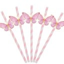 10 bucăți Pălării de hârtie cu fluture Pălării decorative pentru băuturi Pălării de petrecere cu fluturi pentru limonadă, cocktailuri 1
